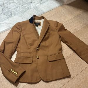 Jcrew schoolboy blazer in camel